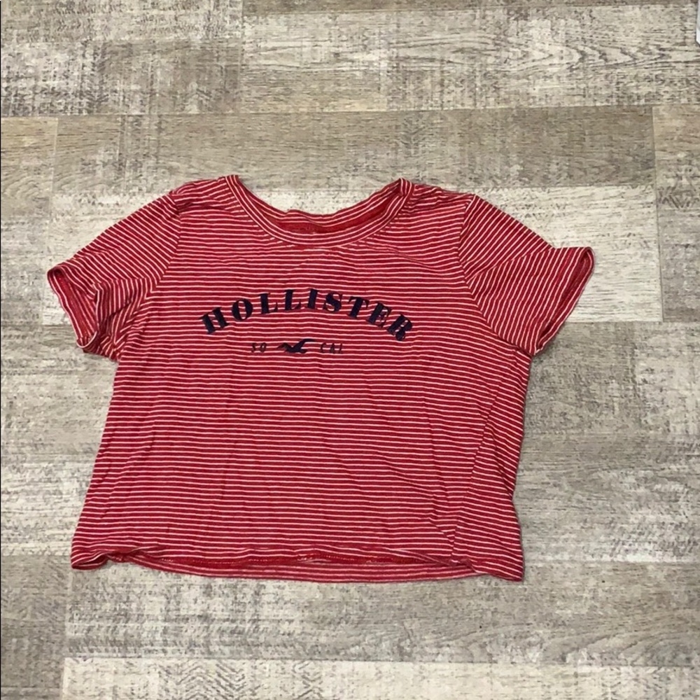 Red and white striped shirt from hollister
